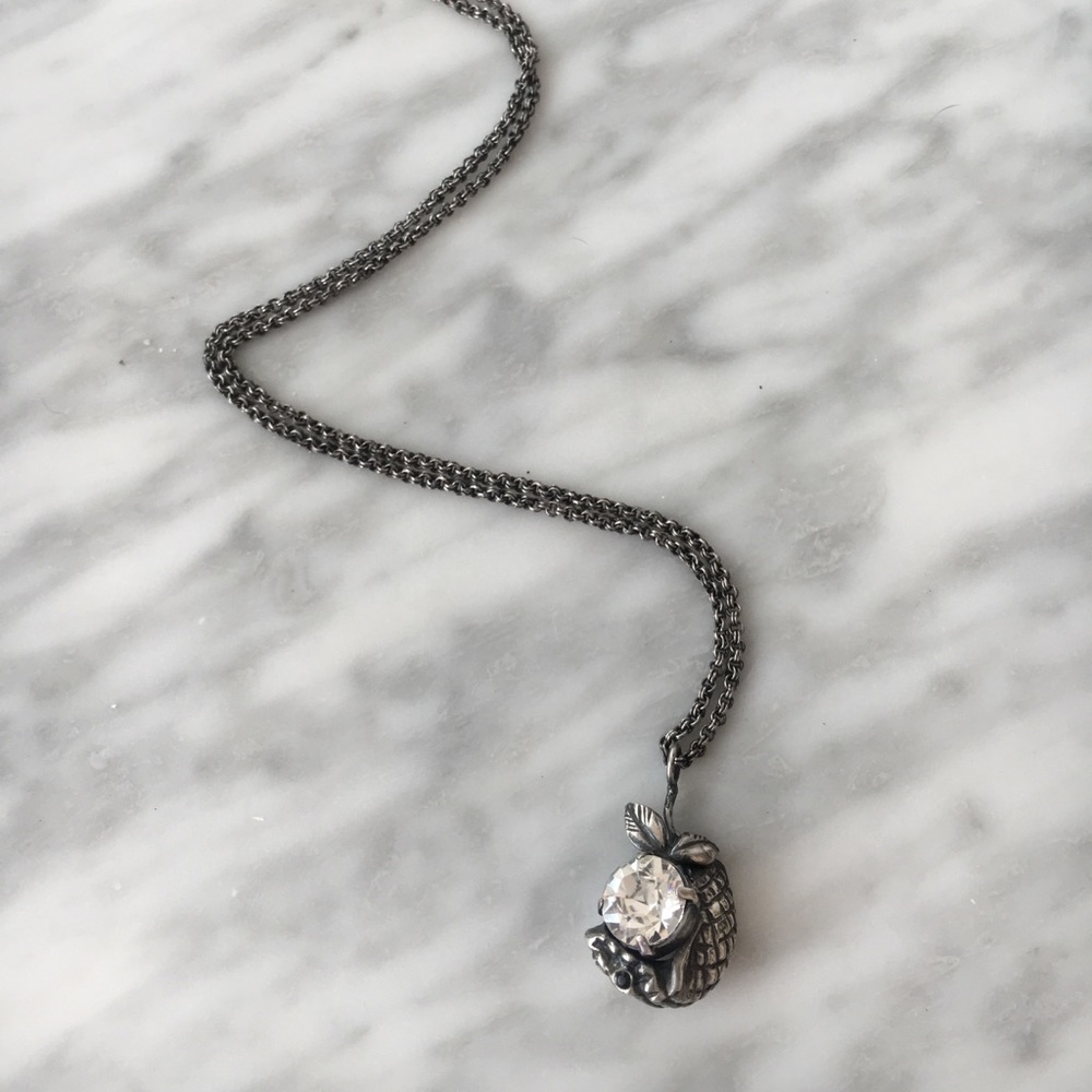 Iosselliani silver serpent pendant necklace